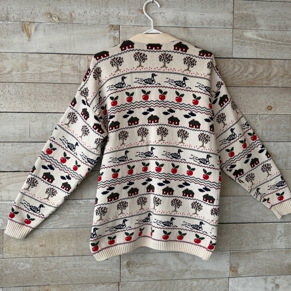 Northern Reflections Cottagecore cotton cardigan Sweater - Picture 2 of 11
